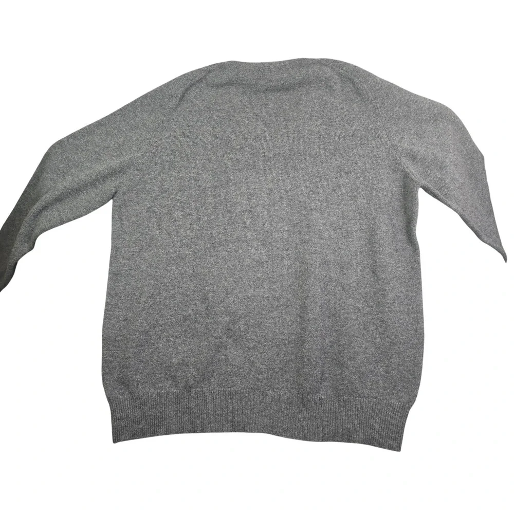 Vintage 1992 Lahinch Golf Club‎ V-Neck Sweater Mens 46 XL Grey Lambswool Ireland